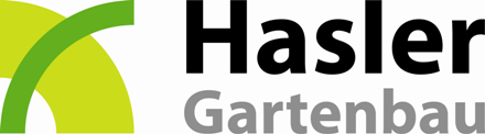 Ein Logo für eine Firma namens Hasler Gartenbau