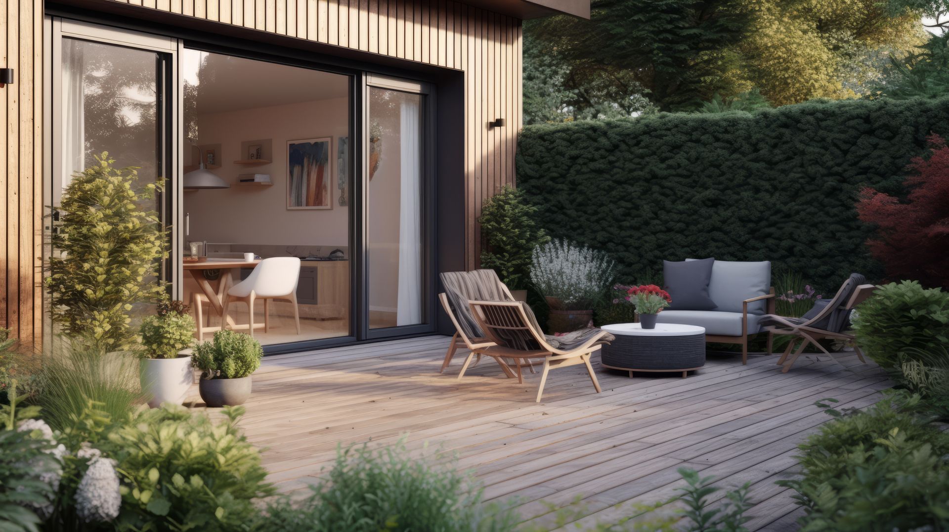 Travaux d'une terrasse en bois