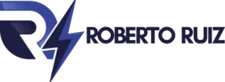El logo de Roberto Ruiz tiene un rayo.