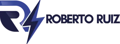 El logo de Roberto Ruiz tiene un rayo.
