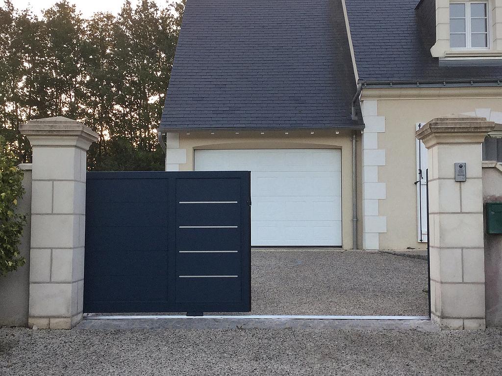 CHOTTIN JCS - Portaliers 37 - Portail aluminium coulissant