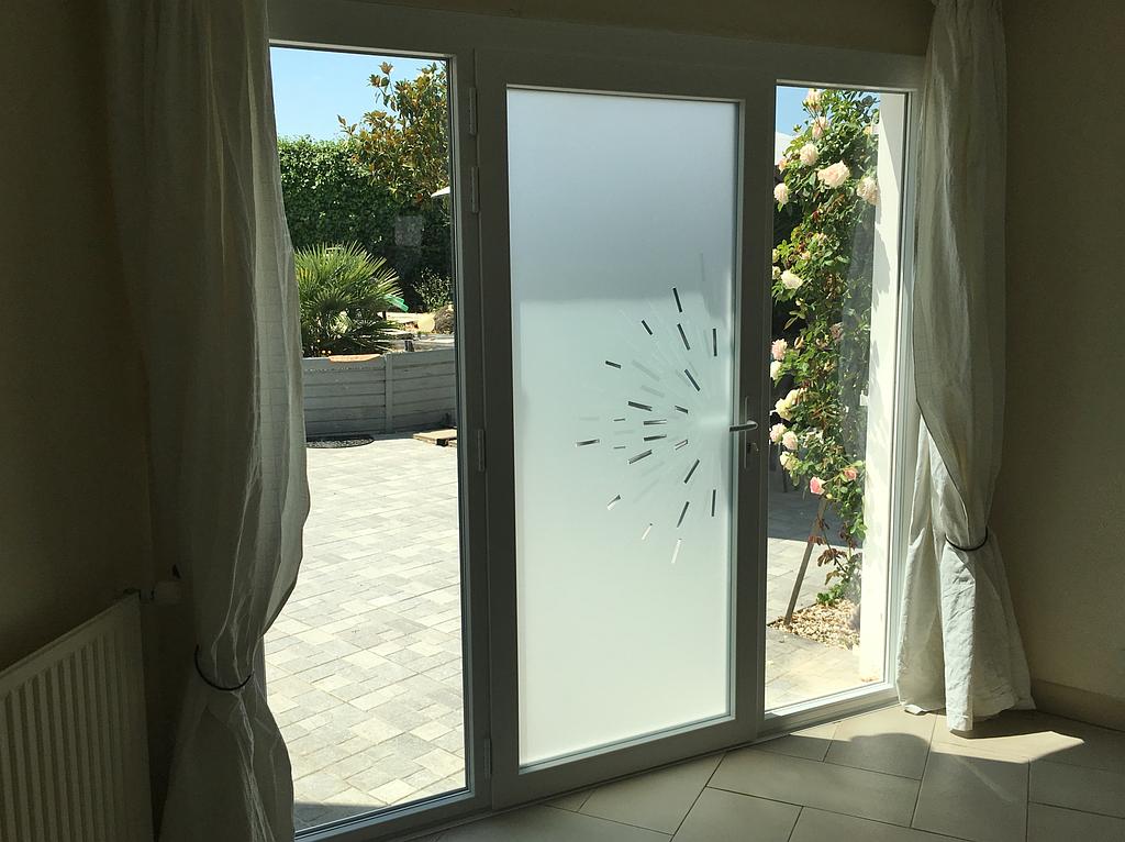 CHOTTIN JCS - Porte Vitrée Verry Enjoy avec 2 fixes latéraux