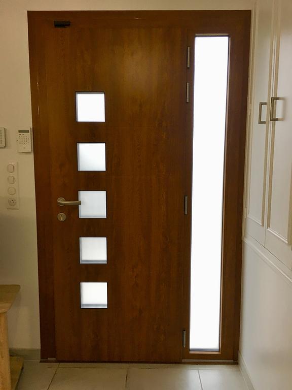 CHOTTIN JCS - Océane 37 - Porte d'entrée tierce chêne doré Siho