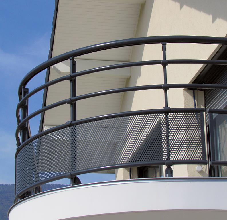 CHOTTIN JCS - Portaliers 37 - Garde-corps cintré en aluminium