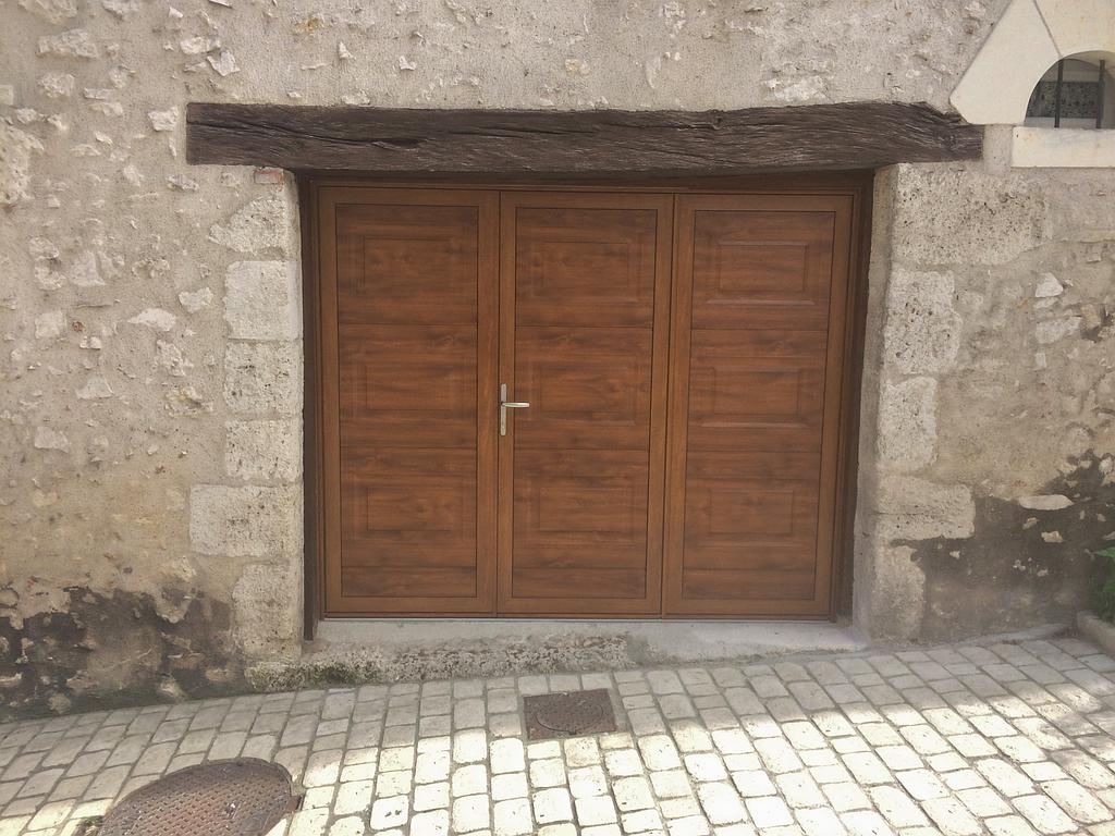 CHOTTIN JCS - Océane 37 - Porte de garage battante chêne doré