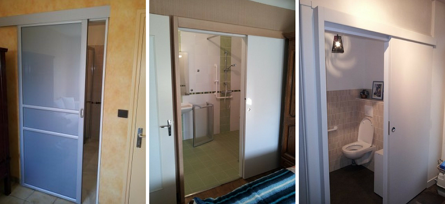Création salle de bains sur-mesure et porte coulissantes - Vannes