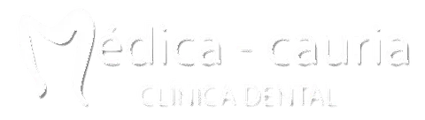 Un logotipo en blanco y negro para clínica dental sobre un fondo blanco.