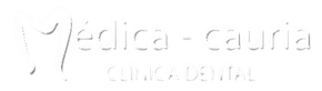Un logotipo en blanco y negro para clínica dental sobre un fondo blanco.