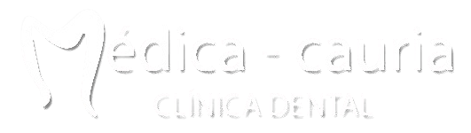 Un fondo blanco con las palabras medica-cauria clinica dental escritas en él