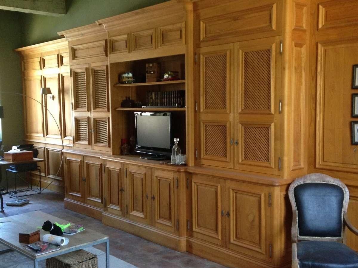 Bibliothèque en châtaigner massif