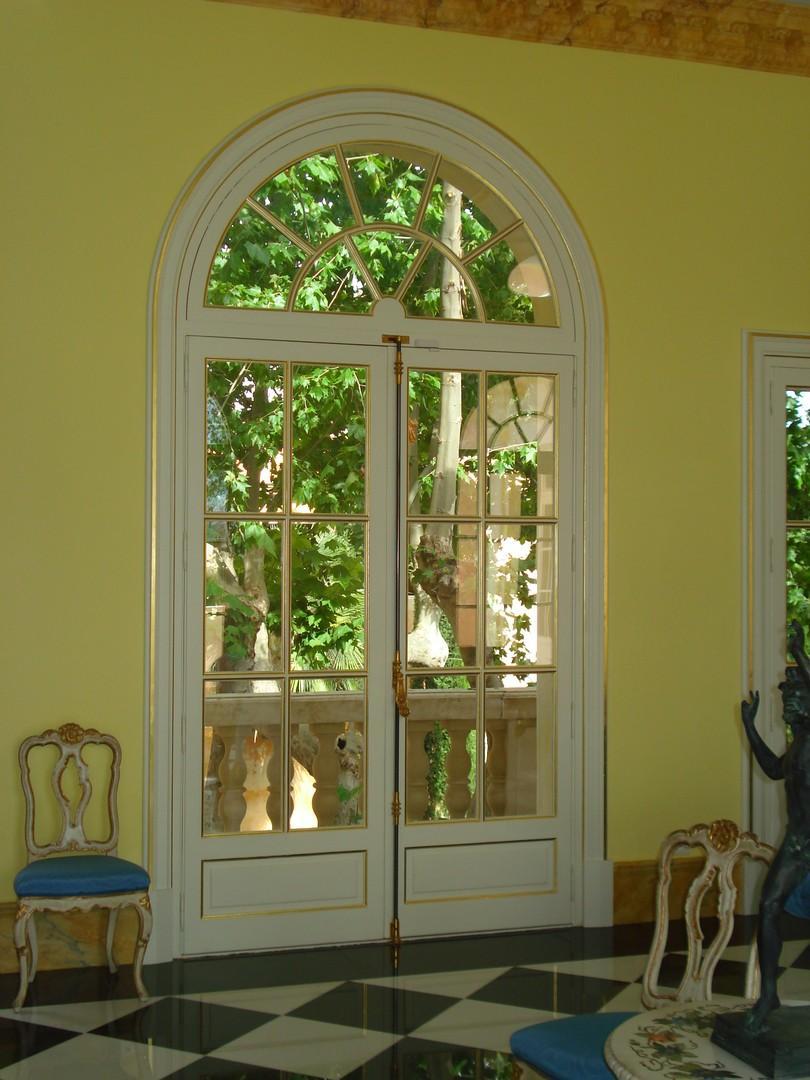 Porte fenêtre imposte cintrée