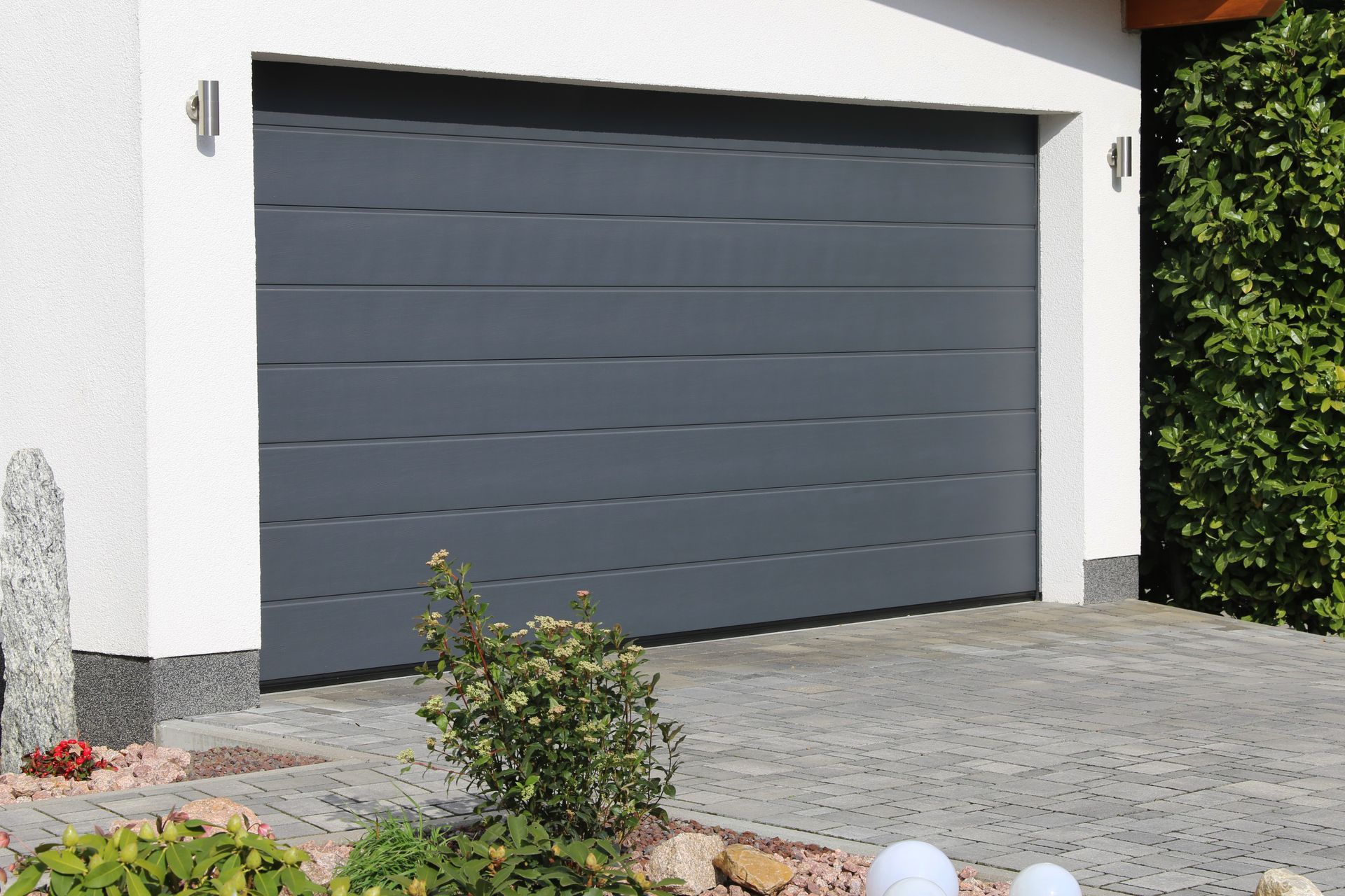 Création de garage avec une porte électrique