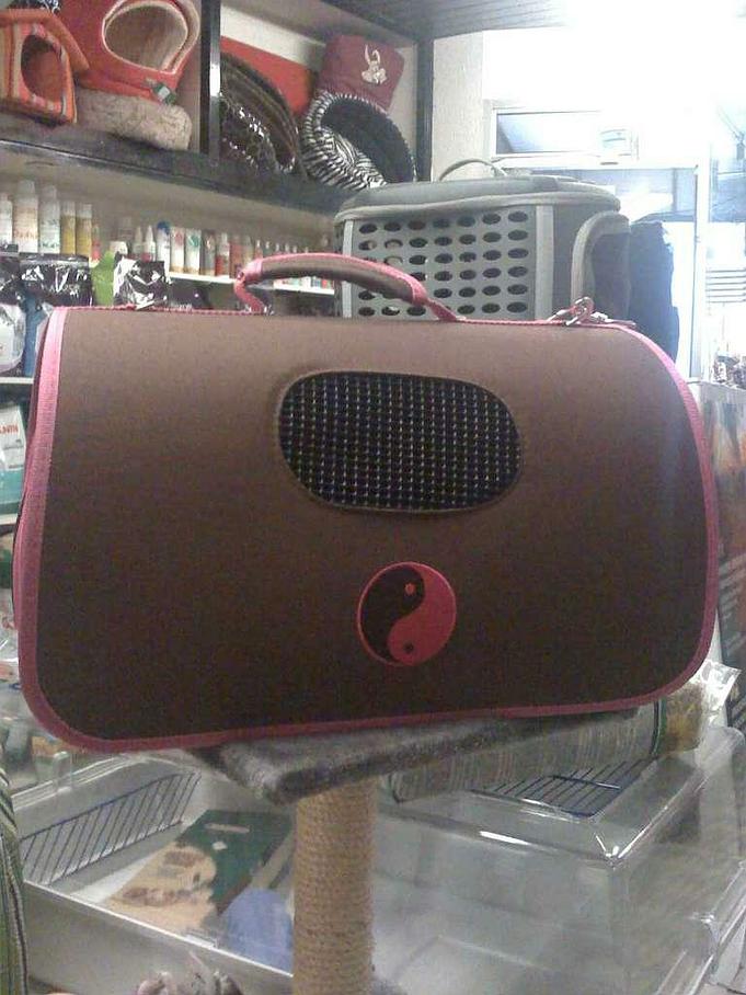 Sac de transport marron pour chien