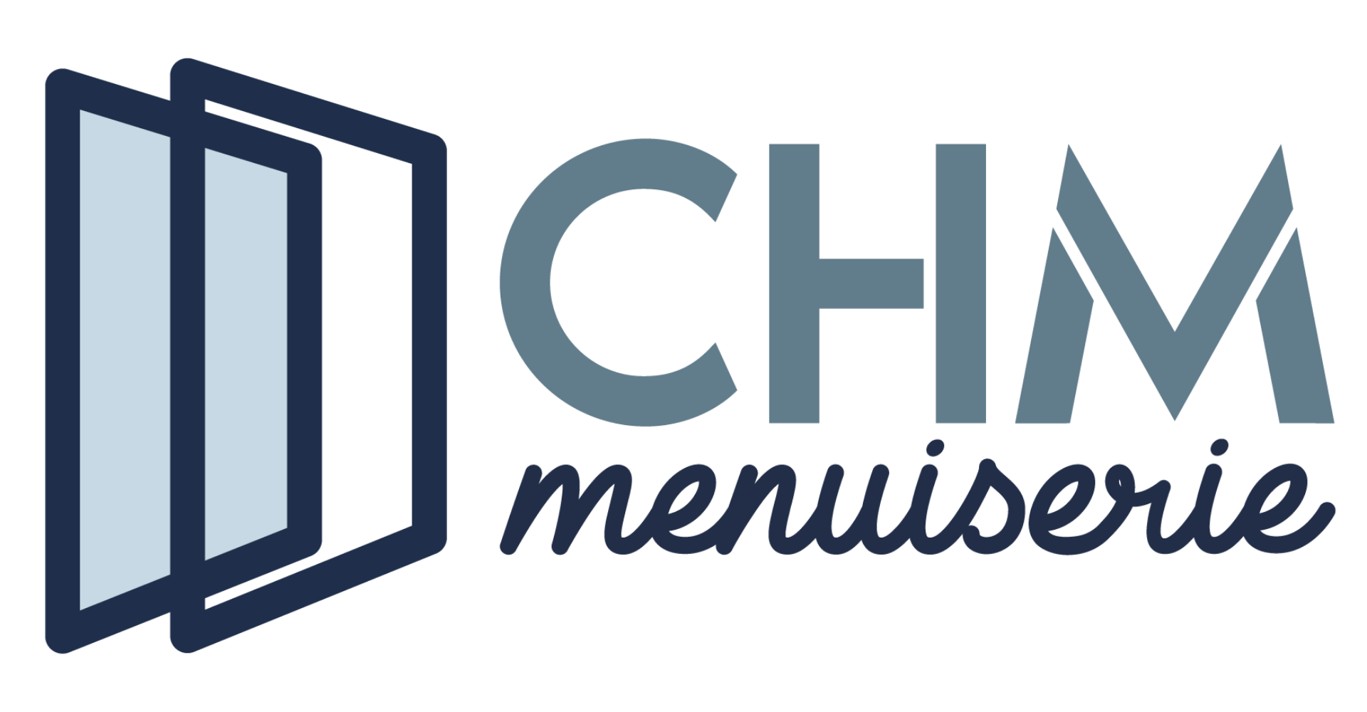 Accueil Logo CHM Menuiserie bleu