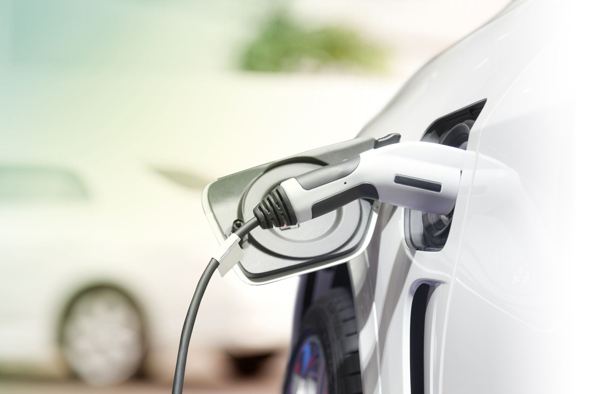 Une prise de recharge de voiture éléctrique