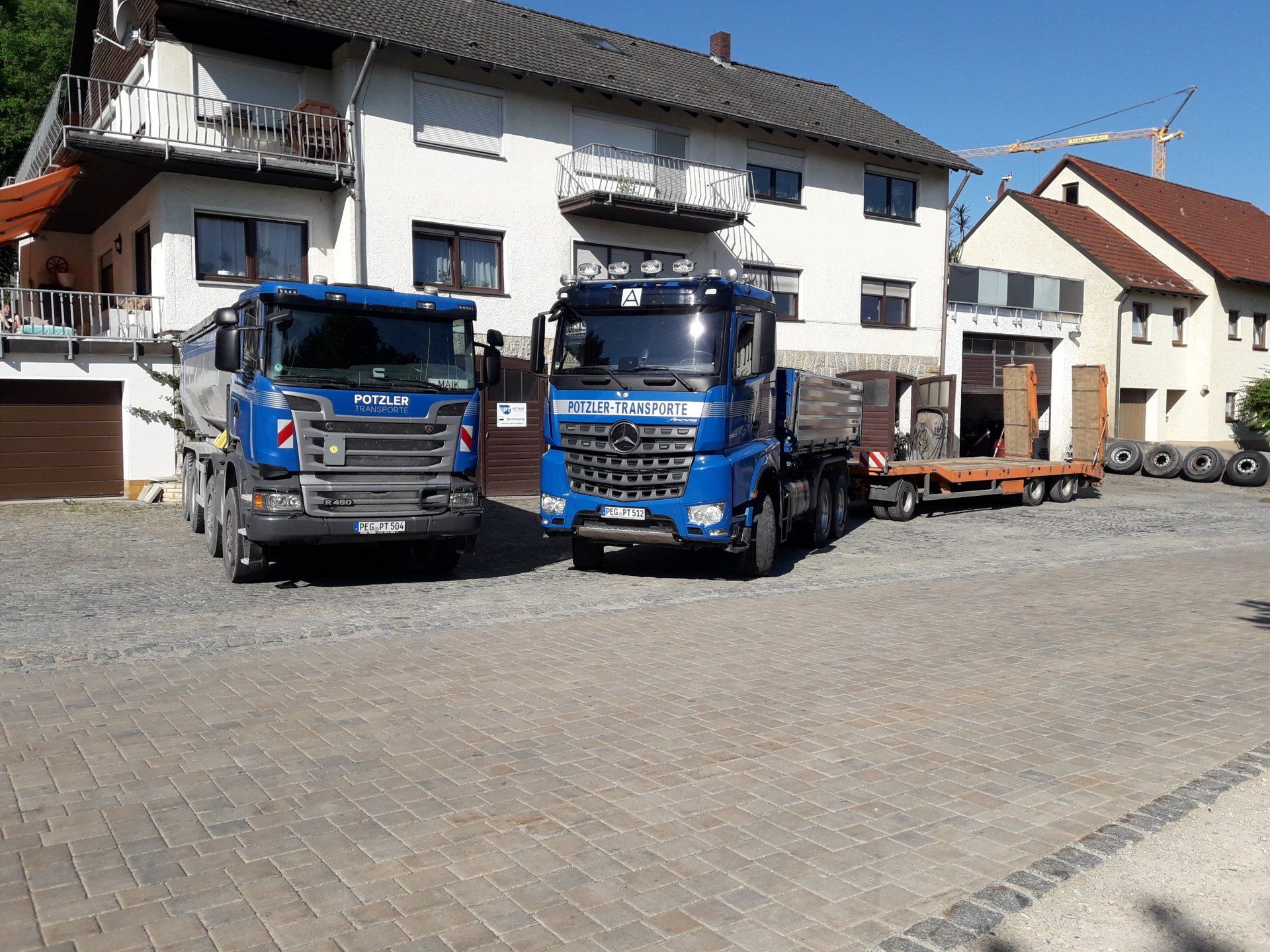 In Nürnberg möchten ein Kunde Bauschutt entsorgen lassen.