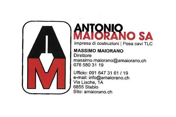 biglietto da visita - Antonio Maiorano SA
