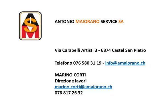 biglietto da visita direzione lavori - Antonio Maiorano SA