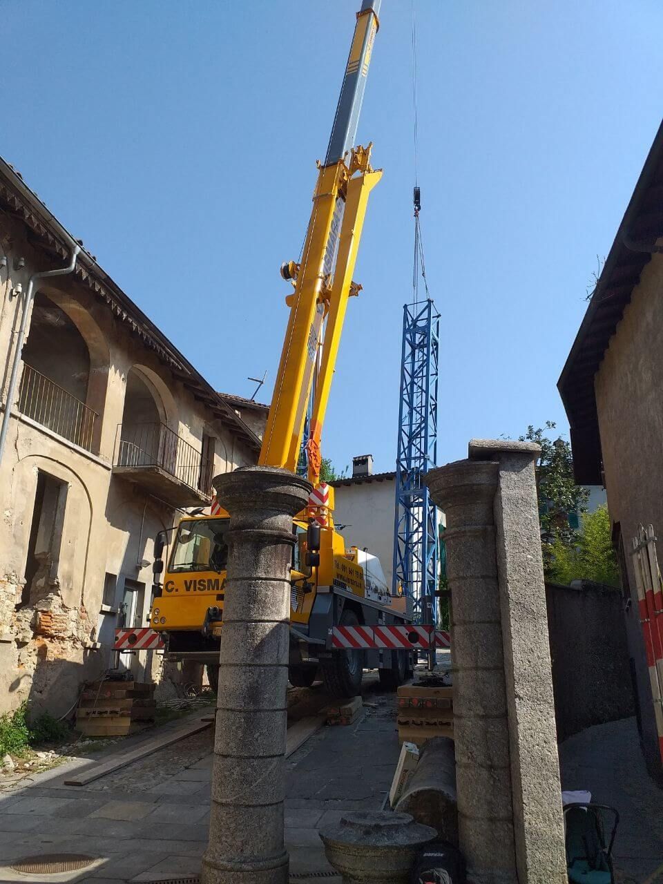 movimentazioni con gru - Antonio Maiorano SA