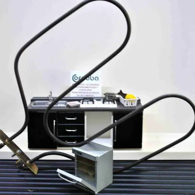 Una cocina con un cartel que dice cordón