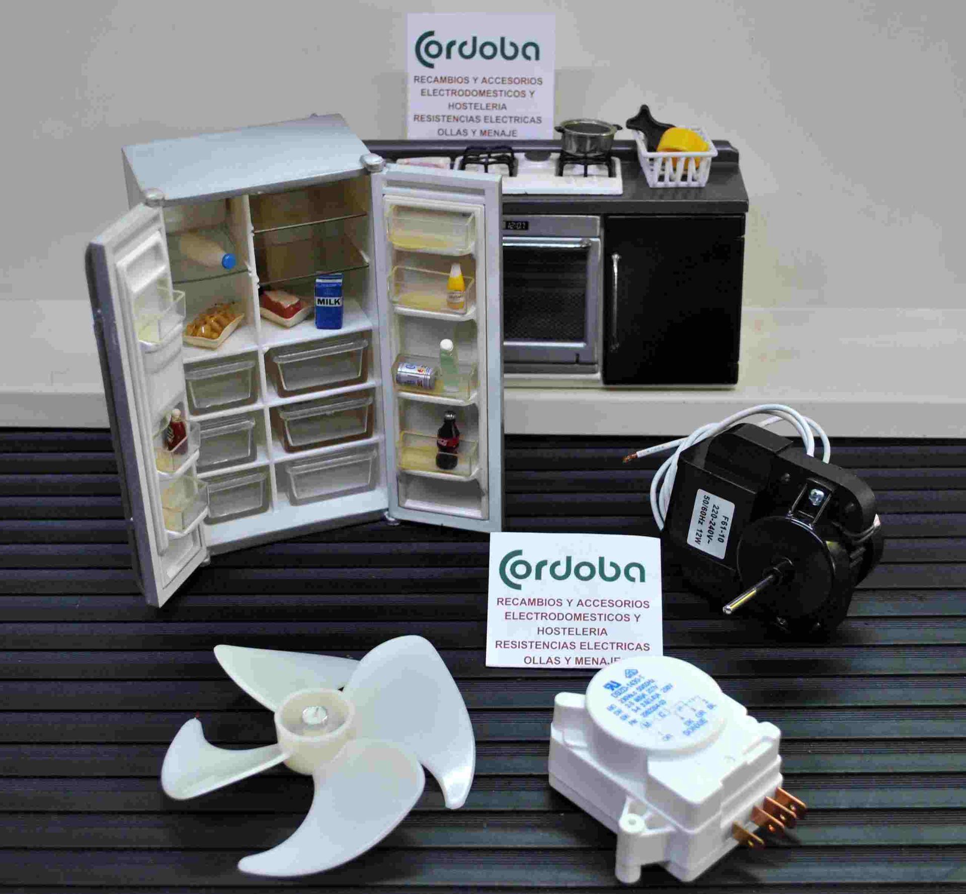 Un refrigerador con un cartel que dice Córdoba.