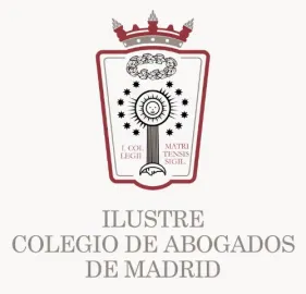 El logotipo del Colegio de Abogados de Madrid (ICAM) con su escudo y el texto 