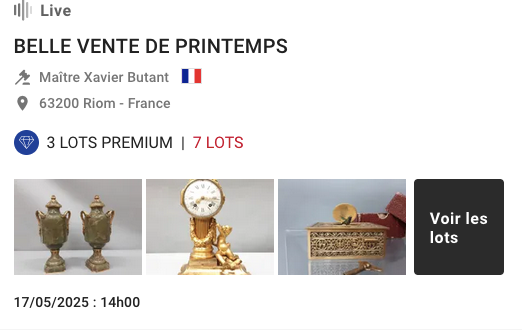 Belle vente de printemps 17 mai 2025 à 14h