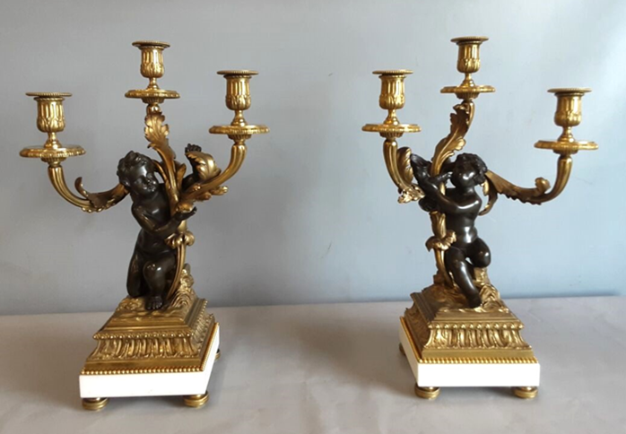 Paire de candélabres