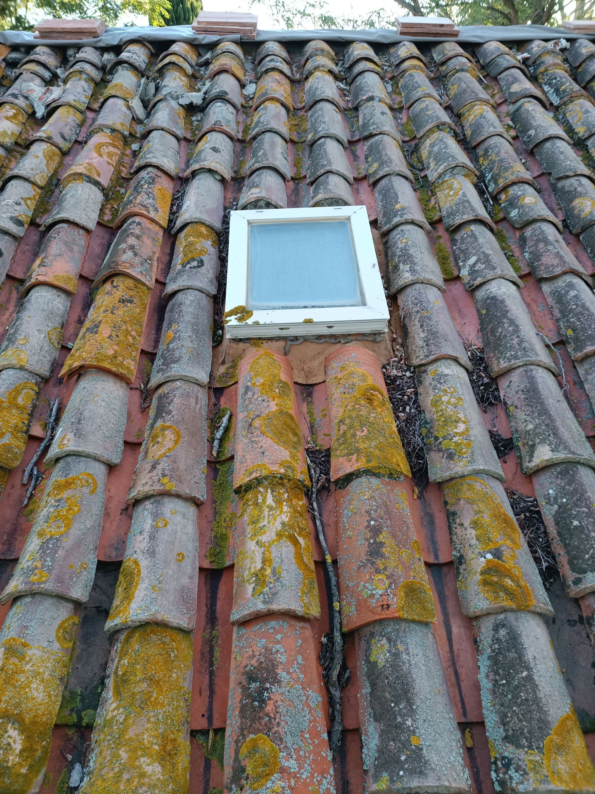 Avant rénovation de toiture et pose de fenêtre de toit