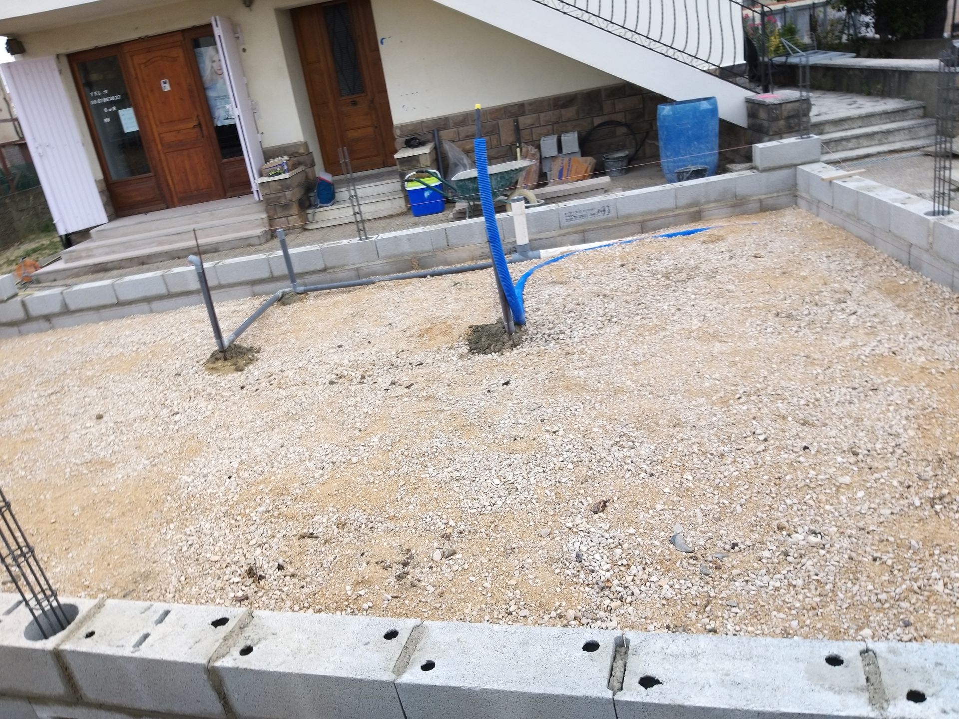 Préparation d'une dalle