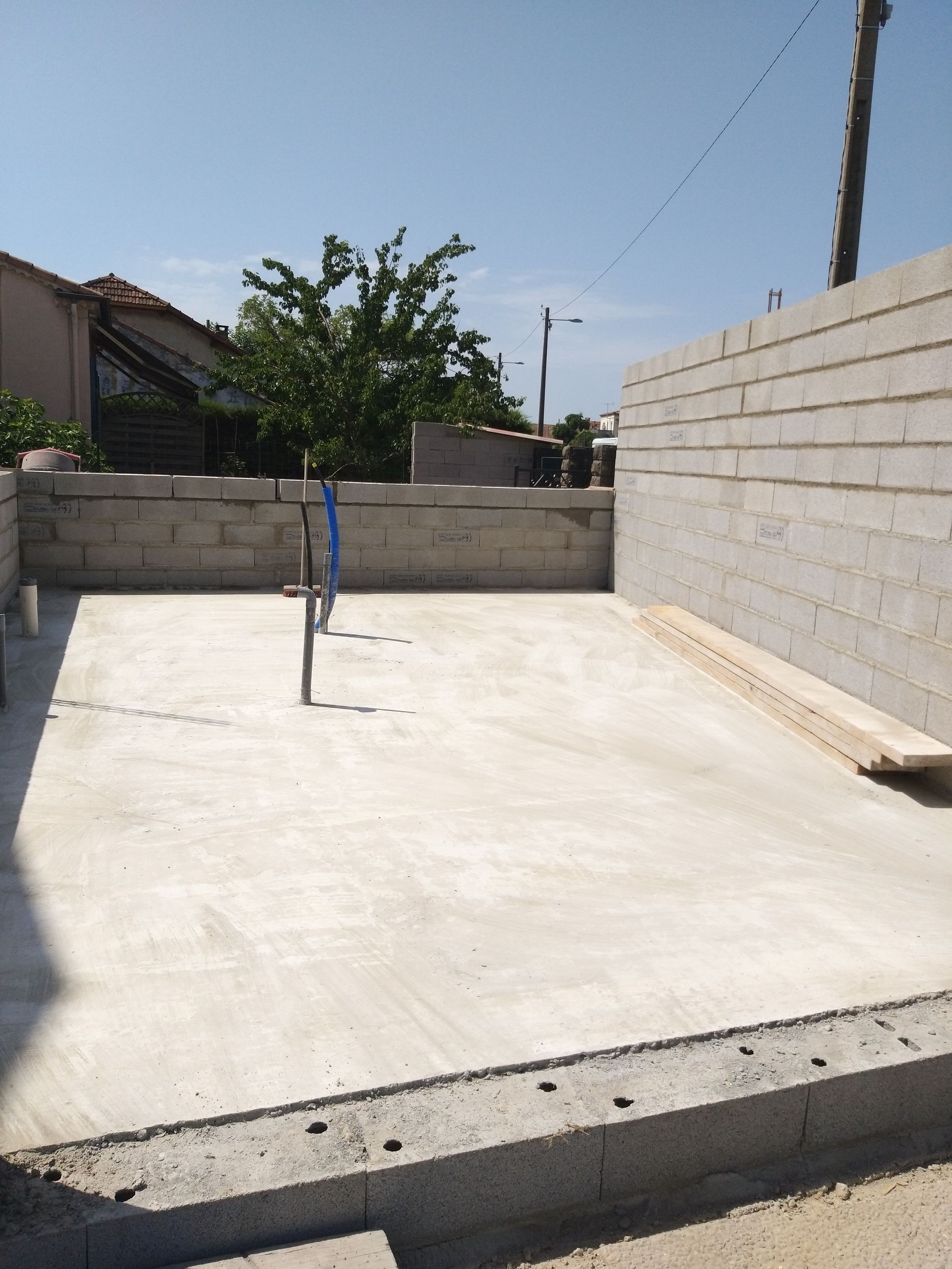 Dalle hérisson finie