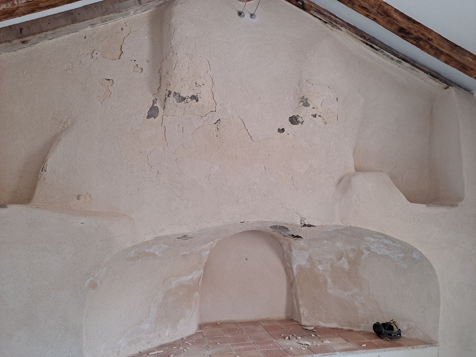 Mur avant rénovation