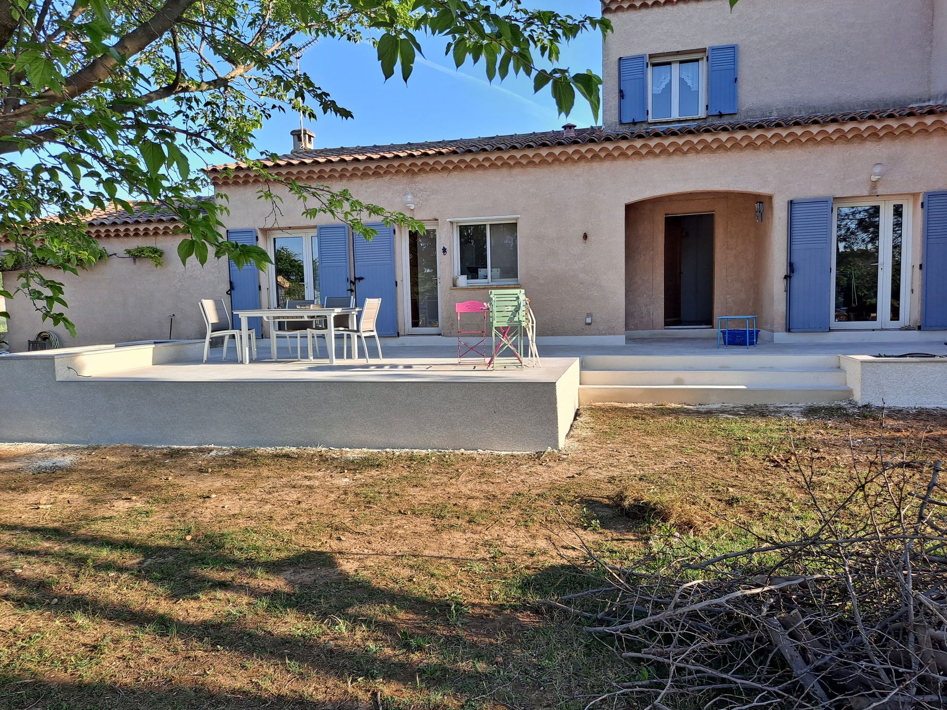 Création d'une terrasse
