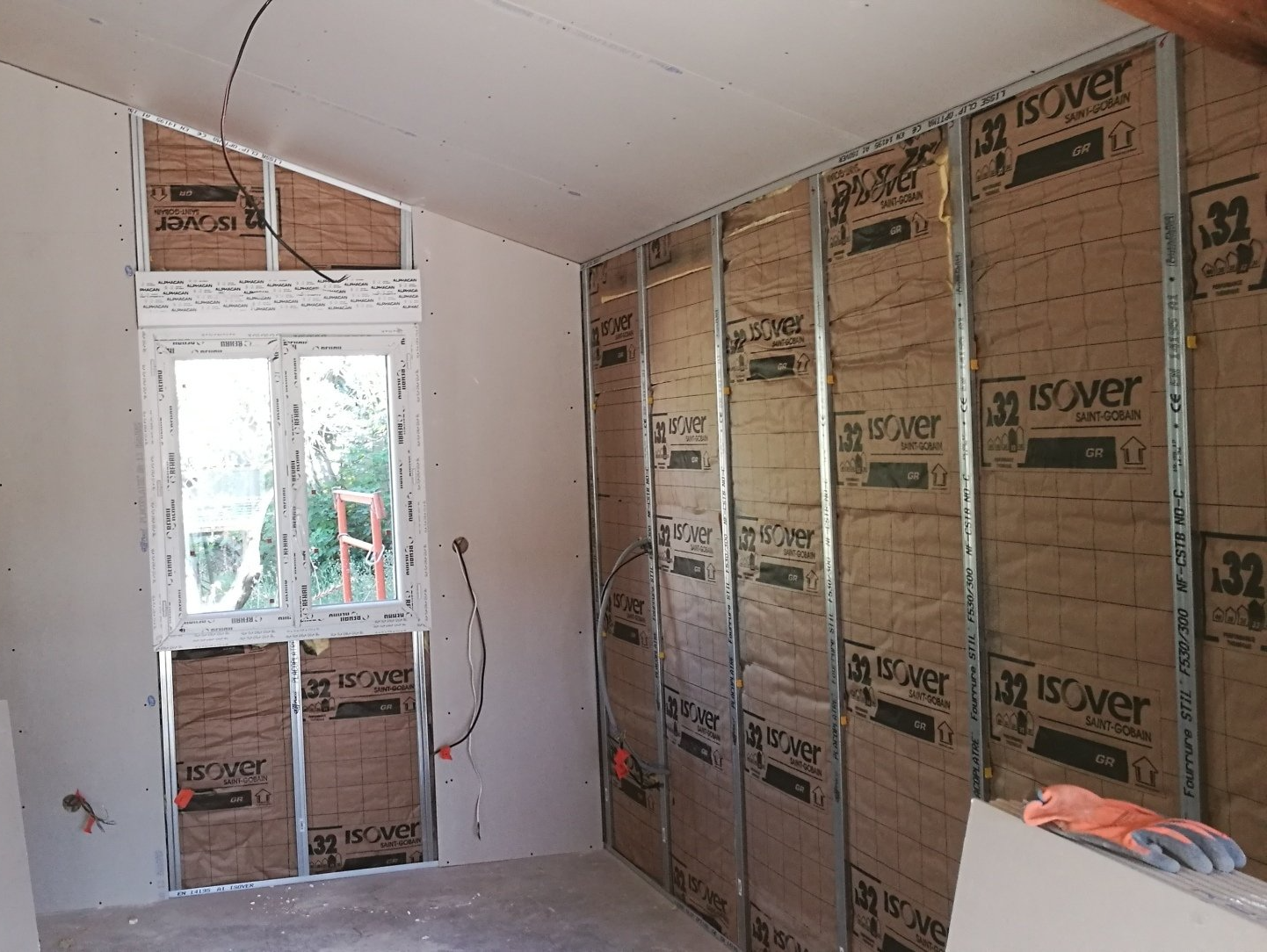 Isolation d'une nouvelle pièce