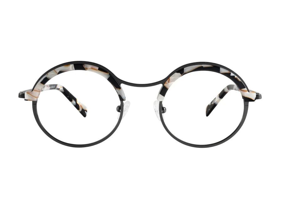 Lunette avec verre arrondi