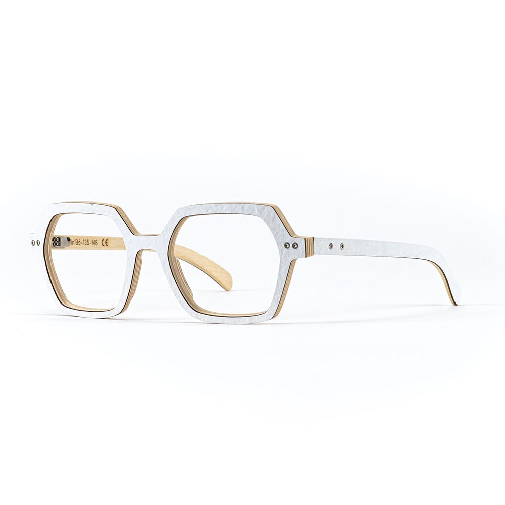 Lunette rectangulaire blanche