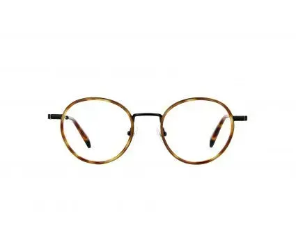 Lunette fine à écaille marron