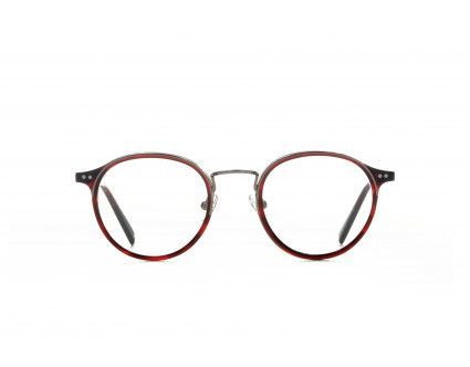 Lunette ronde marron clair