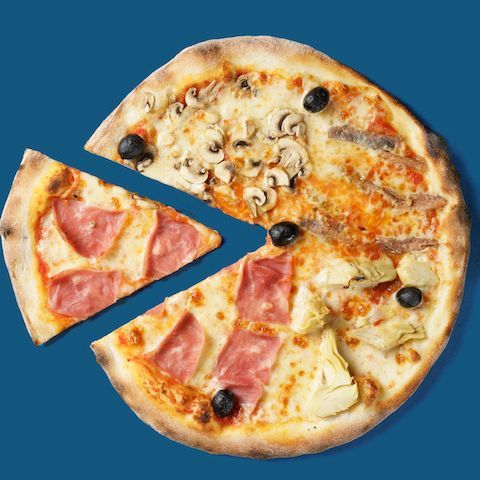 Pizzeria Bülach – Pizza 4 Stagione.