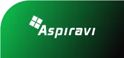 El logotipo de aspiravi está sobre un fondo verde.