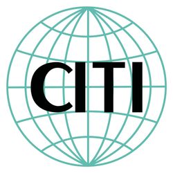 Logo CITI : Texte noir « CITI » superposé à un globe de couleur turquoise.