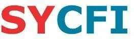 Logo SYCFI en rouge et bleu.