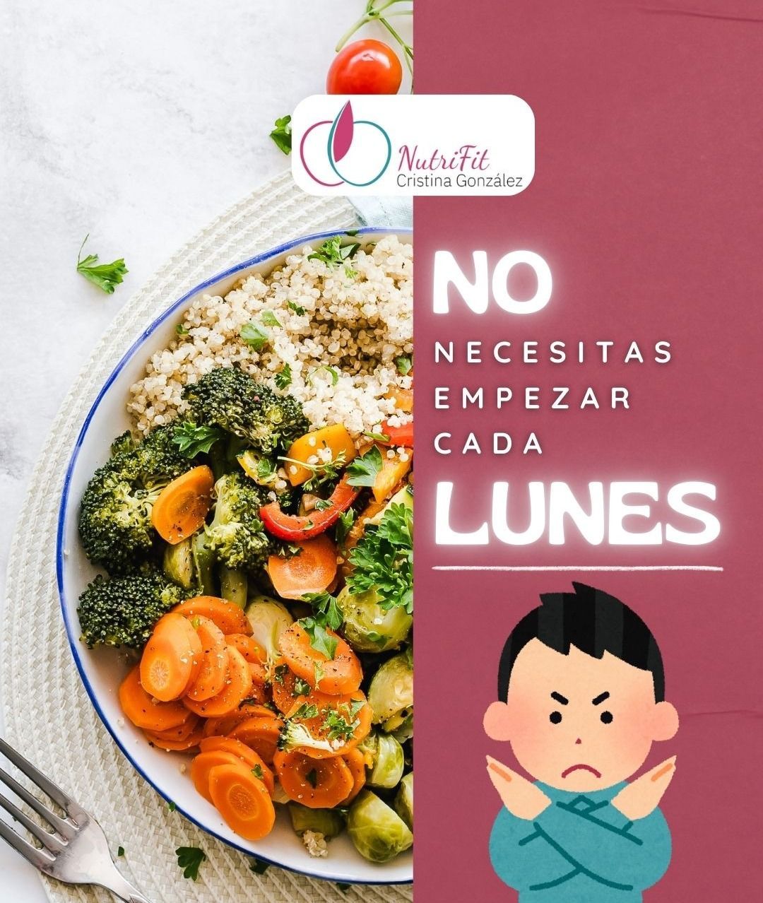 Deja de empezar los lunes: aprende a cuidarte sin presión y mejorar tu relación con la comida