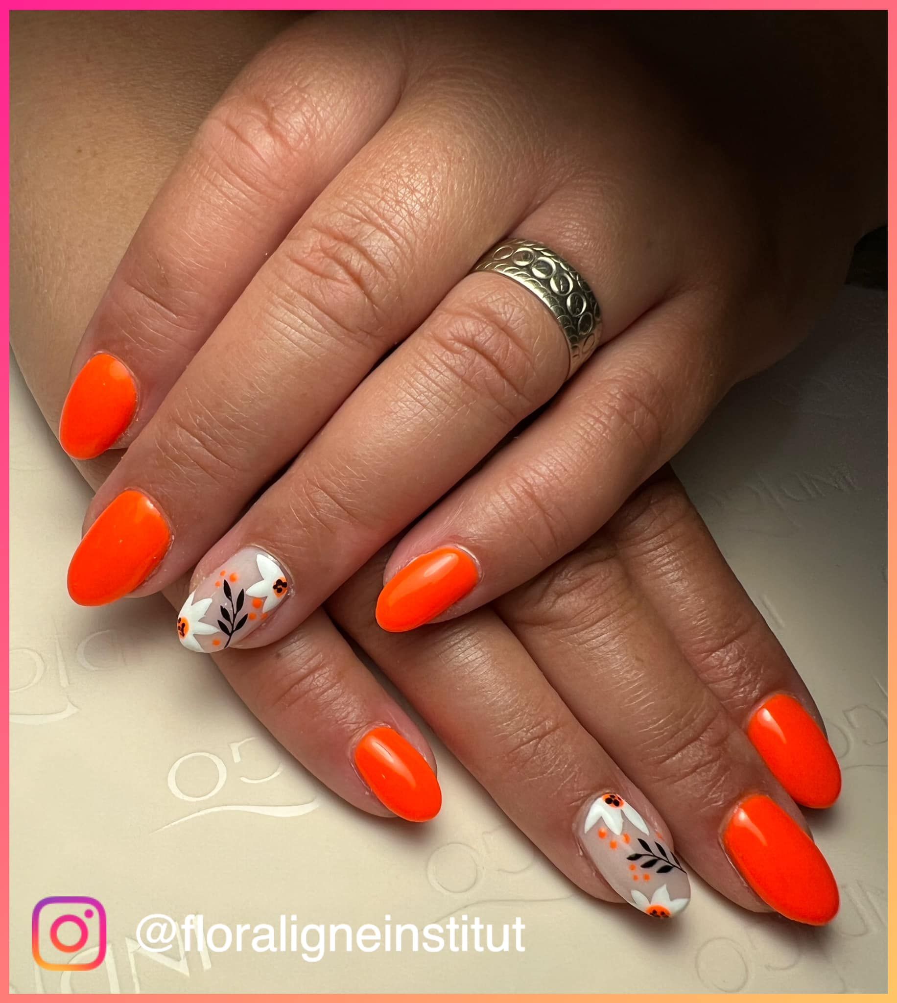 Manucure orange