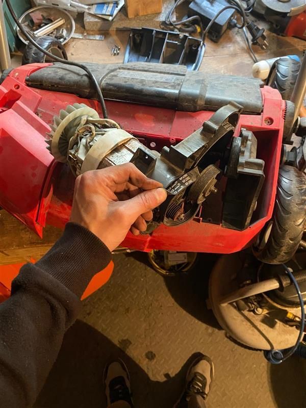 changement courroie scarificateur