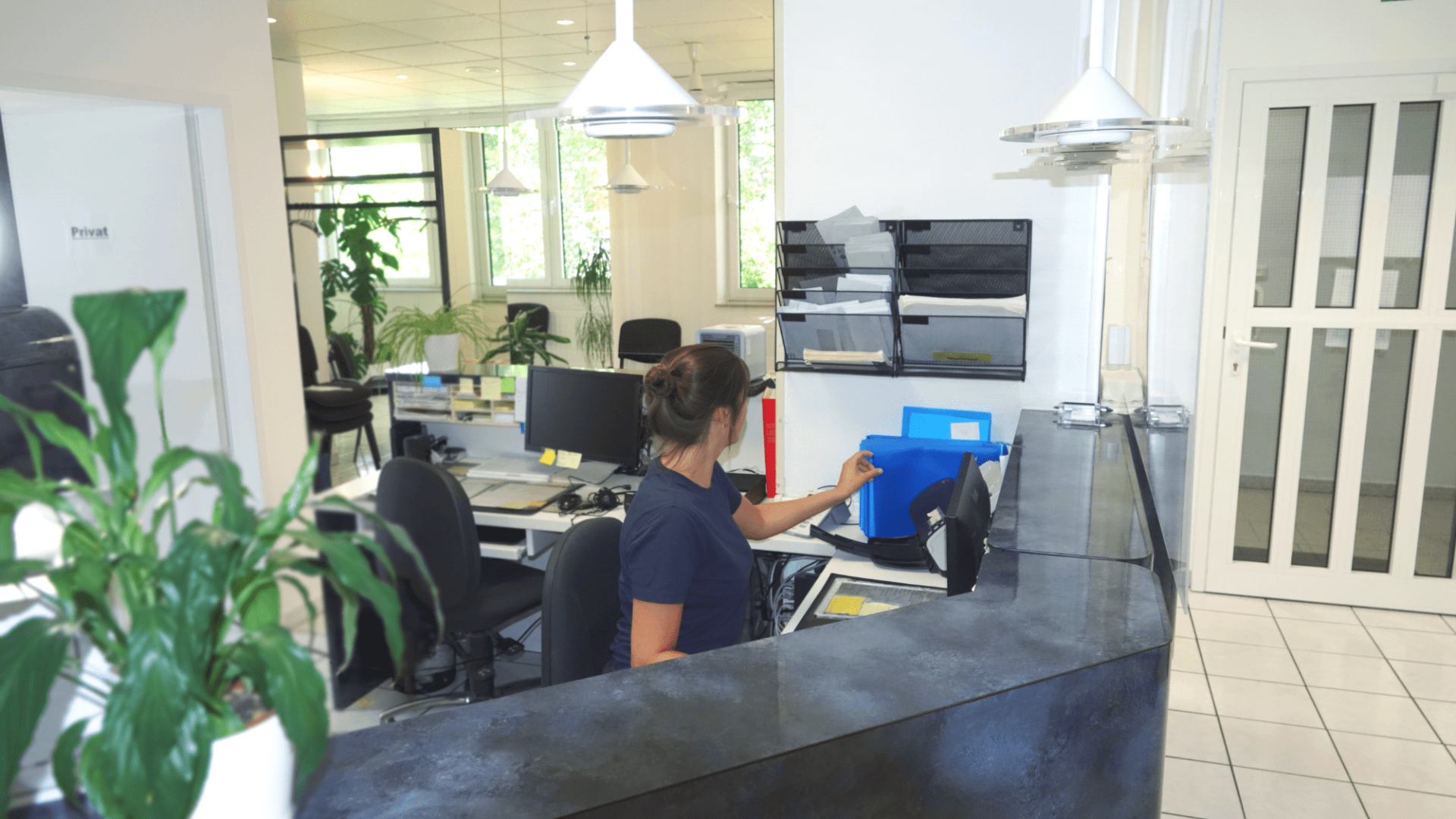 Empfang der Praxis Neuro Ruhr in Bottrop