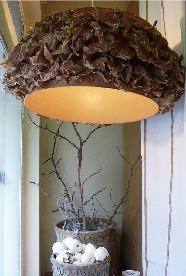 Abat-jour en papier craft