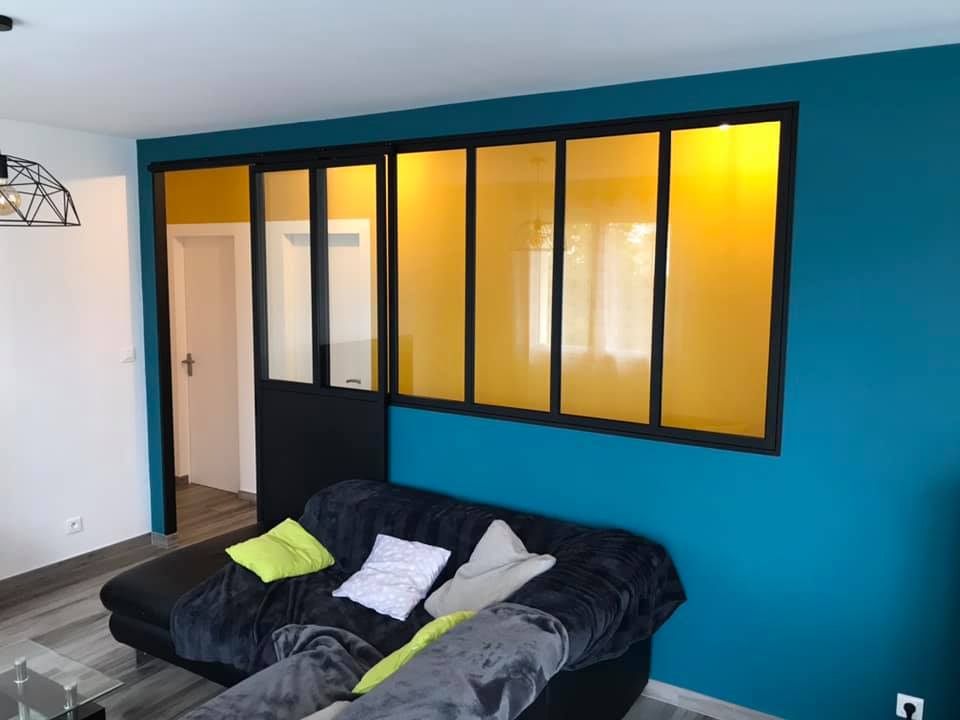 Verrière intérieure en métal