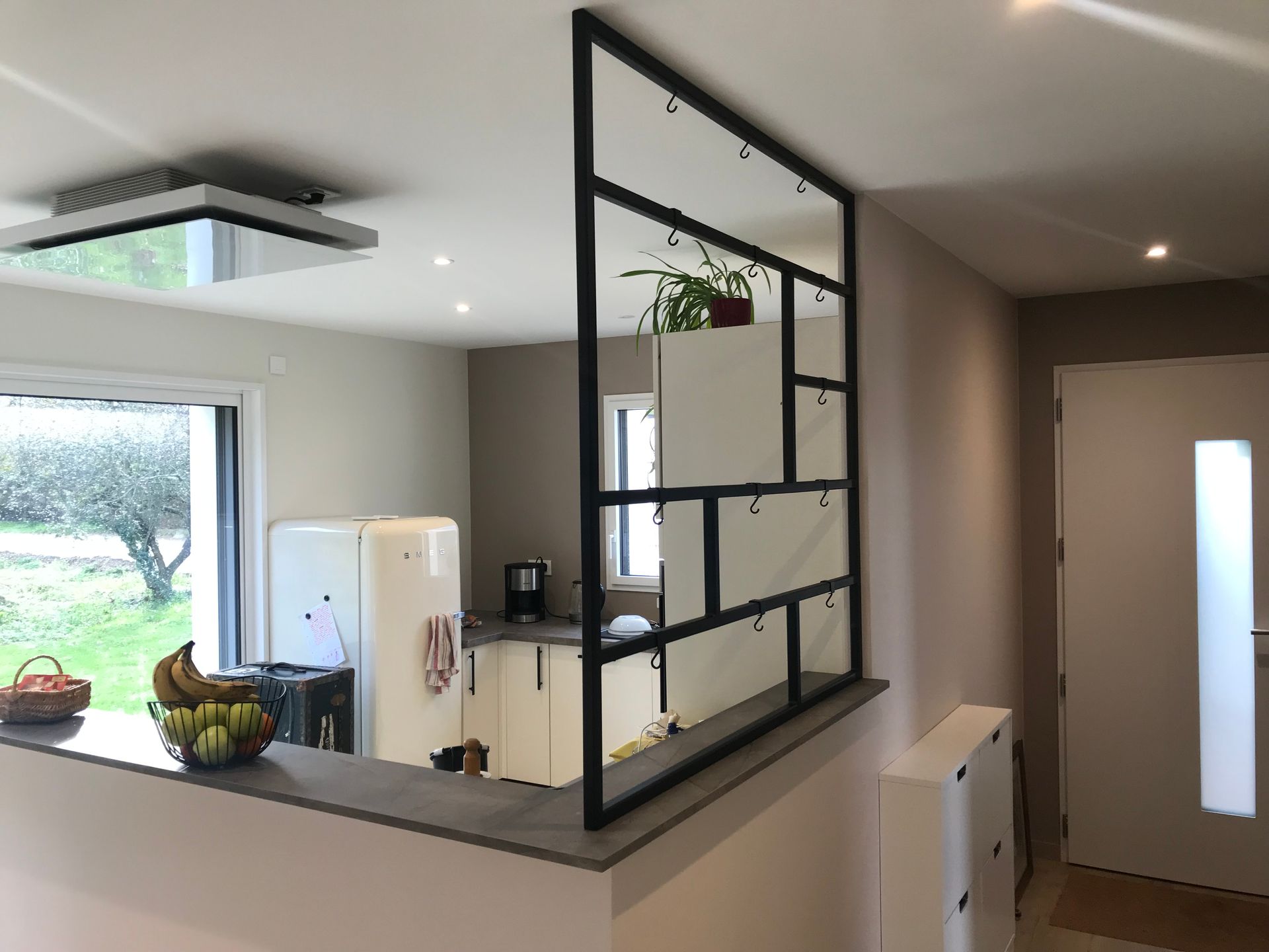 Mise en place d'une verrière 