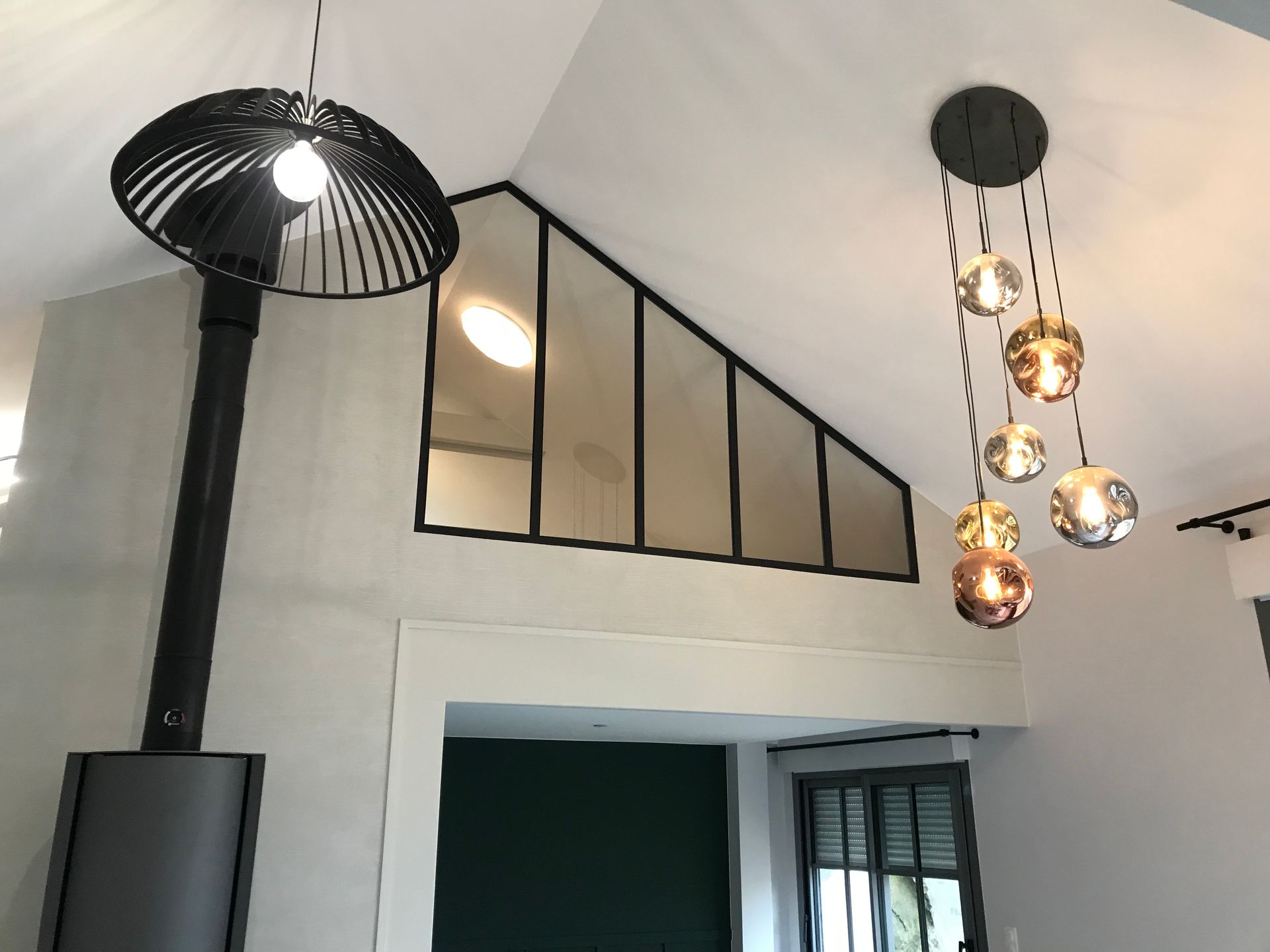 Verrière de comble vu sur le côté 